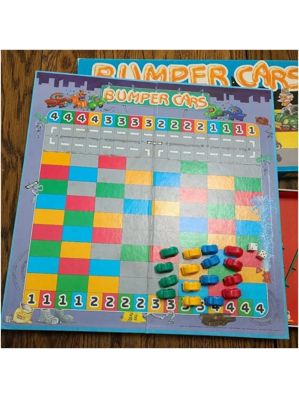 EUC Vintage 1987 BUMPER CARS board game by Parker Brothers